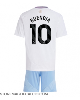 Aston Villa Emiliano Buendia #10 Maglia Gara Trasferta Repliche 2024-25 Bambino